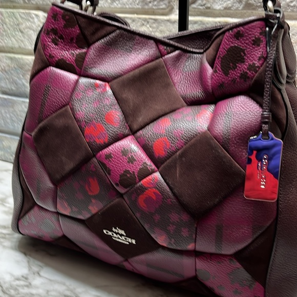 Coach Handbags - Coach Pink and Brown Shoulder Bag
